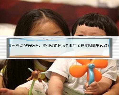 <b>贵州有助孕妈妈吗，贵州省退休后企业年金在贵阳哪里领取？</b>