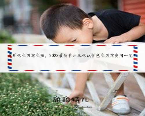 贵州代生男孩生殖，2023最新贵州三代试管包生男孩费用一览！
