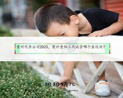 贵州代孕公司2023，贵州贵阳三代试管哪个医院好？