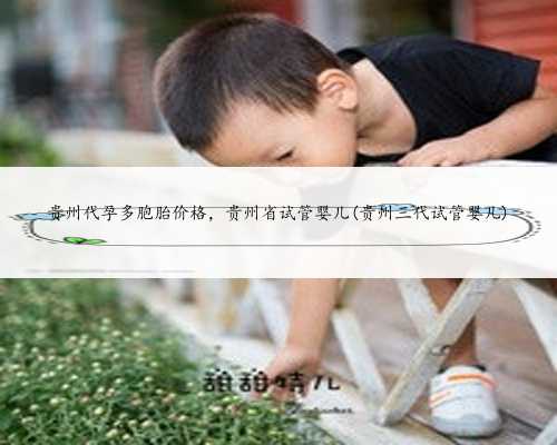 贵州代孕多胞胎价格，贵州省试管婴儿(贵州三代试管婴儿)